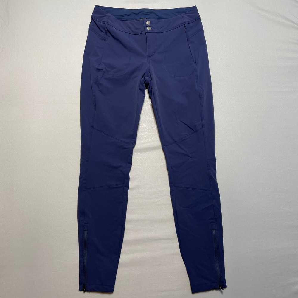 Kuhl Women's Size‎ 6 Navy Blue Hiking Pants Nylon Spandex Zip Ankle Utility